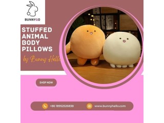 Stuffed Animal Body Pillows by Bunny Hello