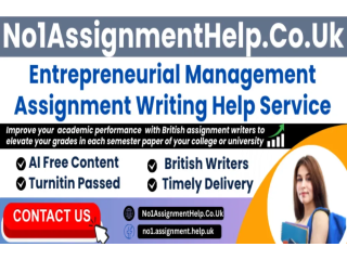 Entrepreneurial Management Assignment Help By No1AssignmentHelp.Co.UK