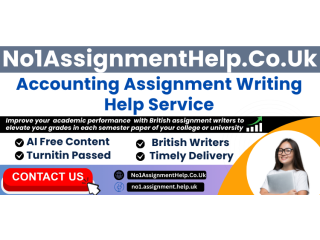 Accounting Assignment Writing Help By No1AssignmentHelp.Co.UK