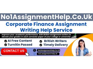 Corporate Finance Assignment Help By No1AssignmentHelp.Co.UK