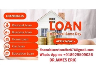 We can assist you with a loan here WhatsApp: +918929509036