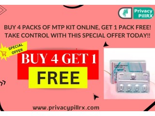 Buy 4 Packs of MTP Kit Online, Get 1 Pack Free! Take Control with This Special Offer Today!!