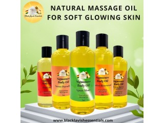 Natural Massage Oil for Soft Glowing Skin