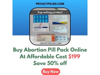 Buy Abortion Pill Pack Online At Affordable cost $199 Save 50% off