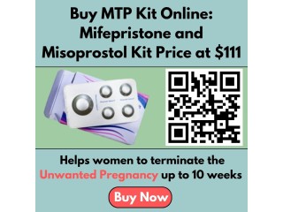 Buy MTP Kit Online: Mifepristone and Misoprostol Kit Price at $111