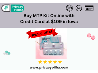 Buy MTP Kit Online with Credit Card at $109 in Iowa