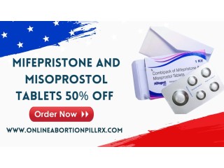 Mifepristone and Misoprostol tablets 50% off