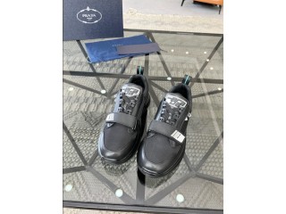 Prada Mechano Black Silver Sneakers Reps