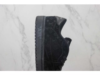 LV x Nike Air Force 1 Low In Velour Black