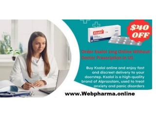 Say goodbye to anxiety with alprazolam (ksalol) 1mg Without Prescription In The USA