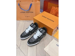 Louis Vuitton Trainer Black Damier 3D Denim Sneaker