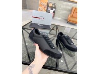 Prada Monaco Snickers Black Sneakers Reps