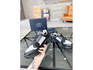 Prada Mechano Black Silver Sneakers