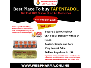 Buy Tapentadol 100mg Online - Overnight Delivery US To US - Without Prescription