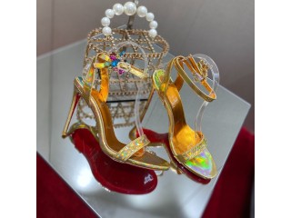 Christian Louboutin Goldie Joli Sandals Pumps Yellow Reps