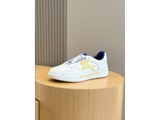 Burberry White Yellow Low Sneaker Reps